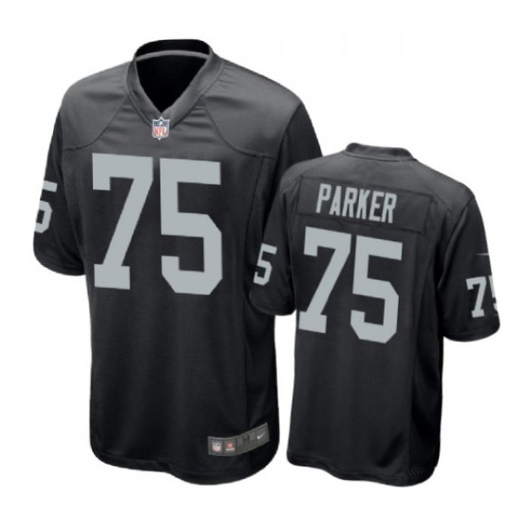 Oakland Raiders #75 Brandon Parker Black Nike Game...