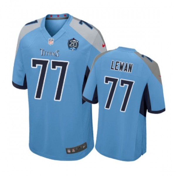 Tennessee Titans #77 Taylor Lewan Light Blue Nike ...