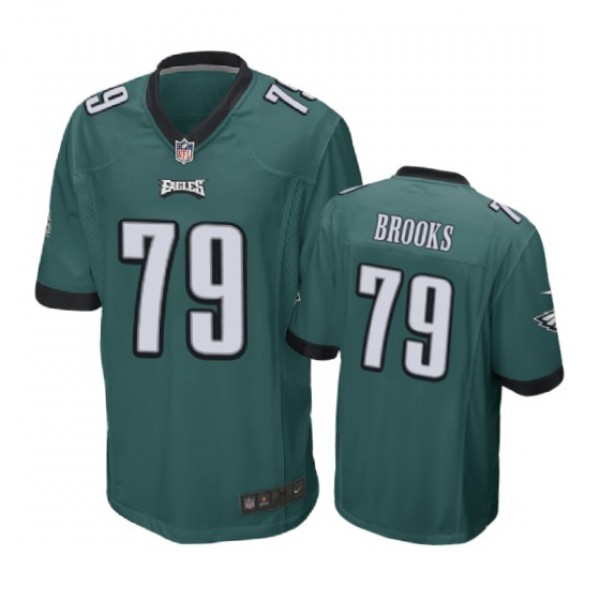 Philadelphia Eagles #79 Brandon Brooks Green Nike ...