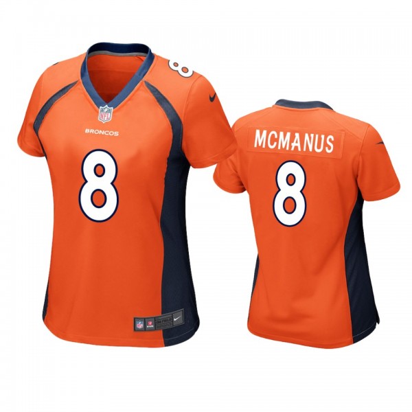 Denver Broncos #8 Brandon McManus Orange Game Jers...