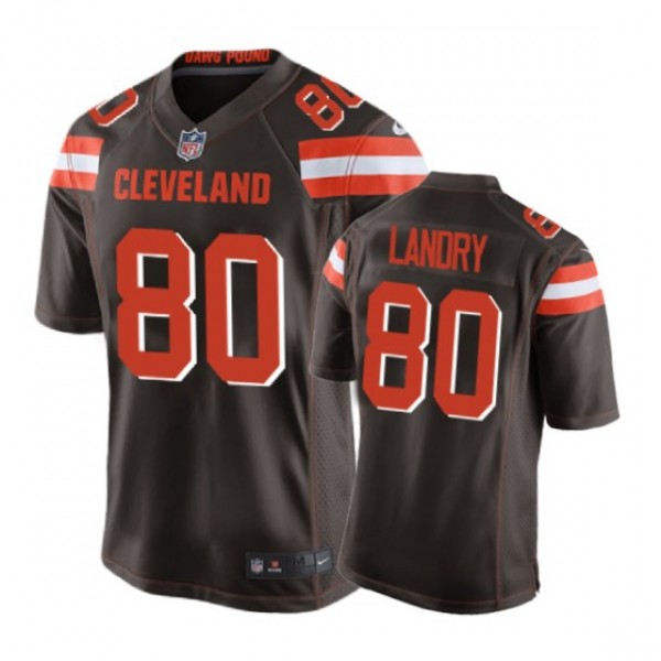 Cleveland Browns #80 Jarvis Landry Brown Nike Game...