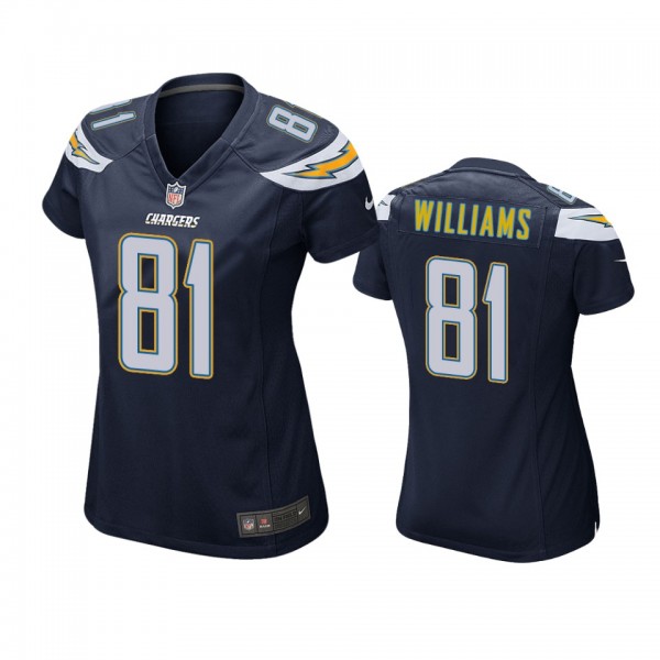 Los Angeles Chargers #81 Mike Williams Navy Game J...