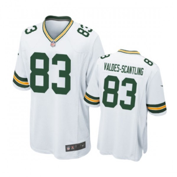 Green Bay Packers #83 Marquez Valdes-Scantling Whi...