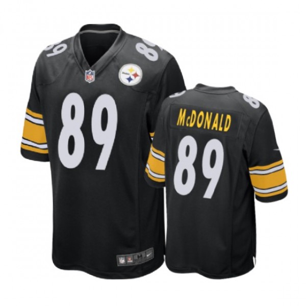 Pittsburgh Steelers #89 Vance McDonald Black Nike ...