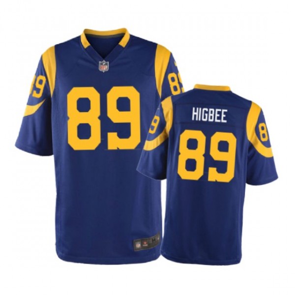 Los Angeles Rams #89 Tyler Higbee Royal Nike Game ...