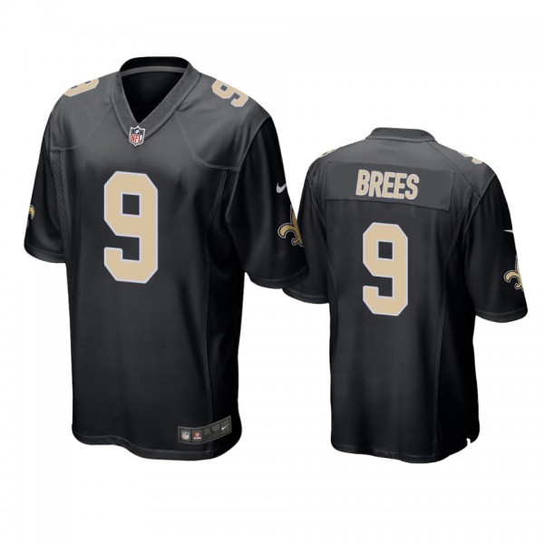 New Orleans Saints #9 Drew Brees Black Champions E...