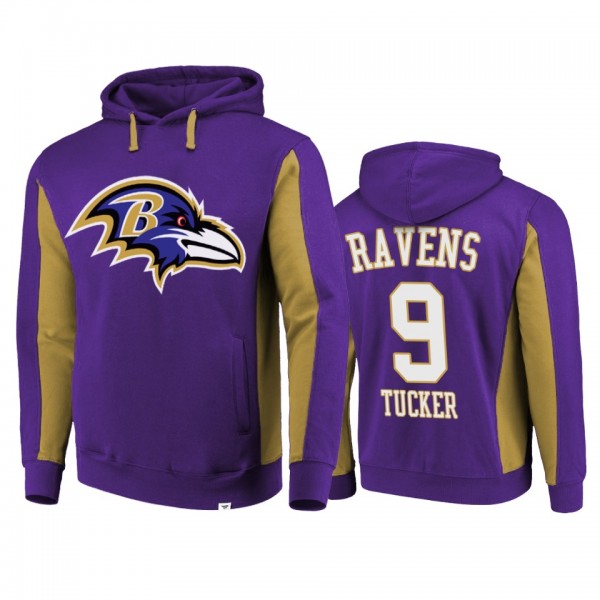 Baltimore Ravens #9 Justin Tucker Purple Team Icon...