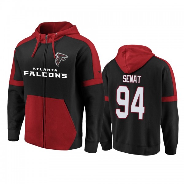 Atlanta Falcons #94 Deadrin Senat Black-Red Iconic...