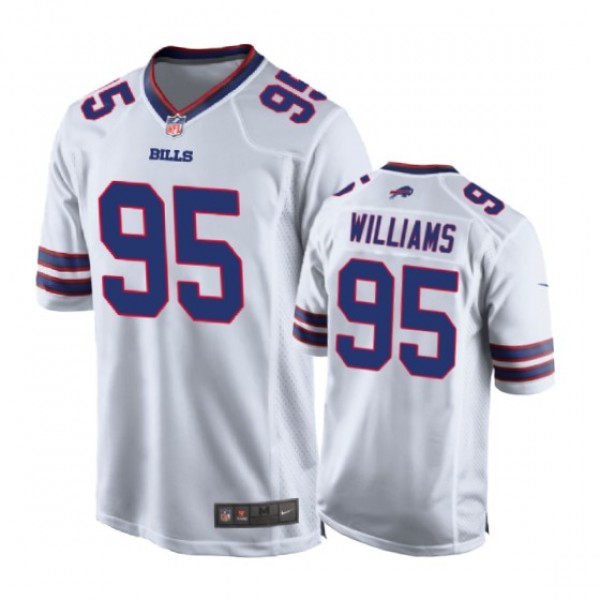 Buffalo Bills #95 Kyle Williams White Nike Game Je...