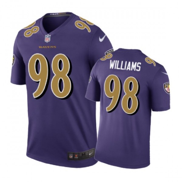 Baltimore Ravens #98 Brandon Williams Nike color r...