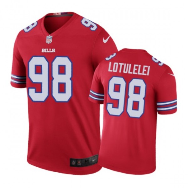 Buffalo Bills #98 Star Lotulelei Nike color rush R...