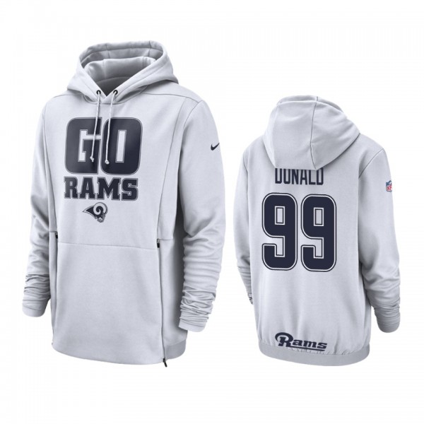 Los Angeles Rams #99 Aaron Donald White Nike Sidel...