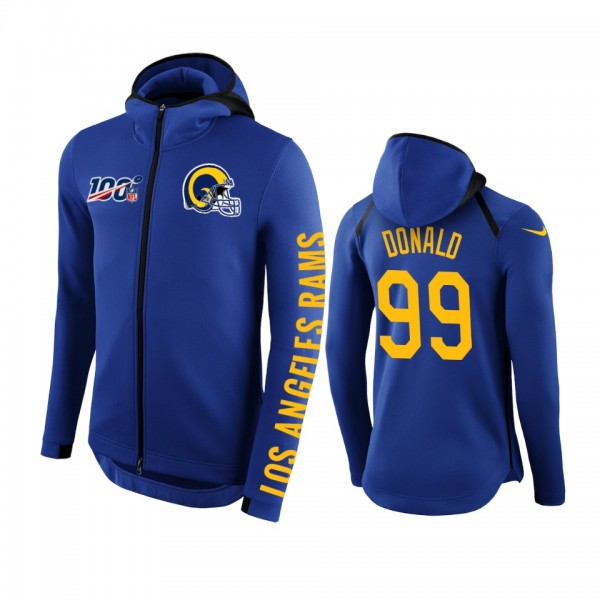 Los Angeles Rams #99 Aaron Donald Royal NFL 100th ...