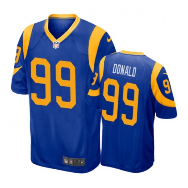 Los Angeles Rams #99 Aaron Donald Royal Nike Game ...