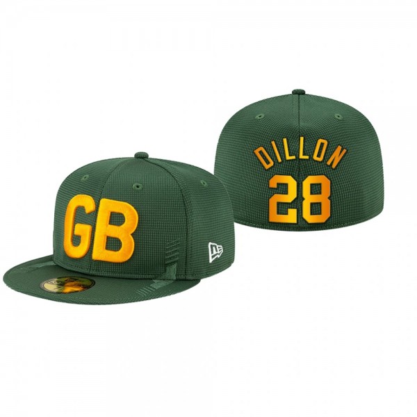 Green Bay Packers A.J. Dillon Green 2021 NFL Sidel...