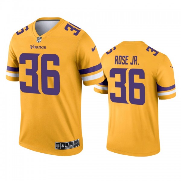 Minnesota Vikings A.J. Rose Jr. Gold 2021 Inverted...