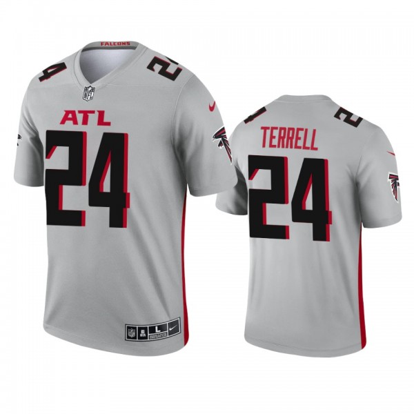 Atlanta Falcons A.J. Terrell Silver 2021 Inverted ...
