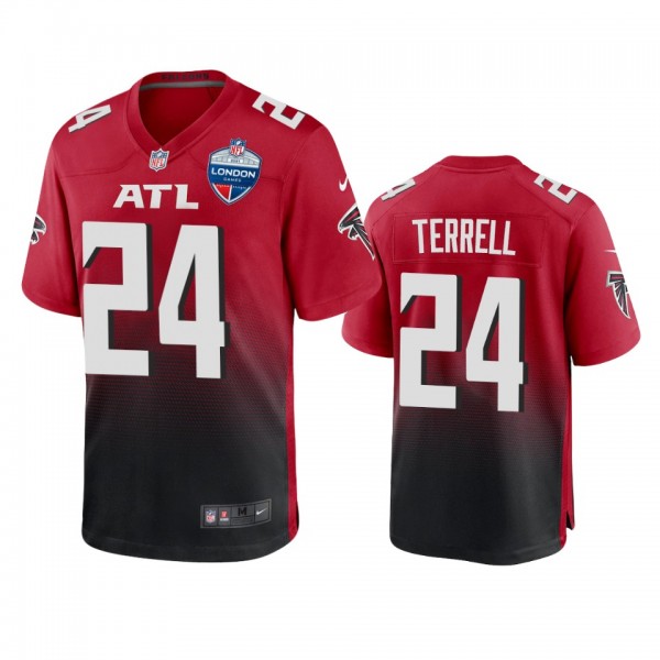 Atlanta Falcons A.J. Terrell Red 2021 NFL London G...