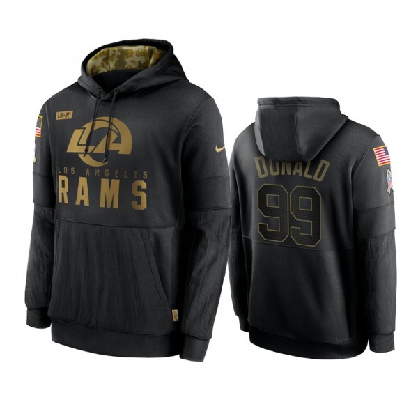 Los Angeles Rams Aaron Donald Black 2020 Salute To...