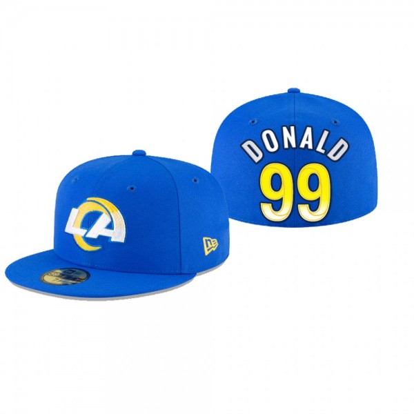 Los Angeles Rams Aaron Donald Royal Omaha 59FIFTY ...