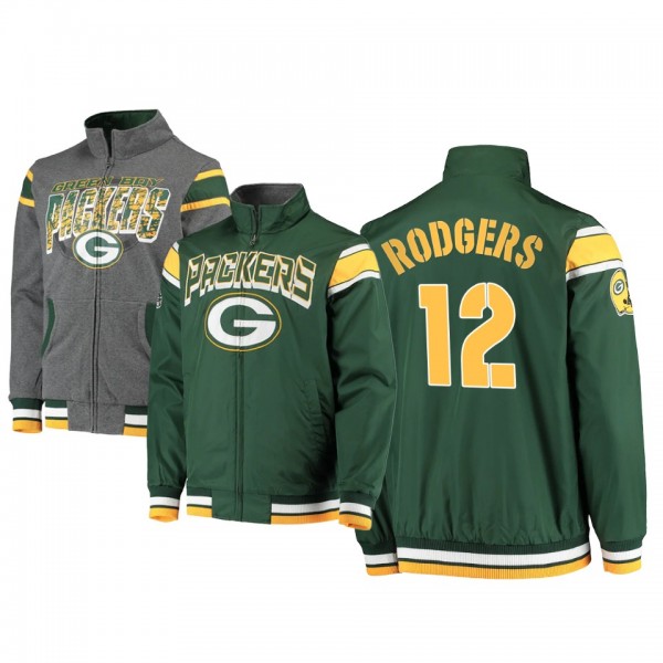 Green Bay Packers Aaron Rodgers Green Charcoal Off...