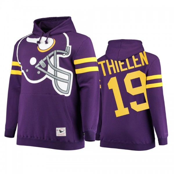 Minnesota Vikings Adam Thielen Purple Big Face His...