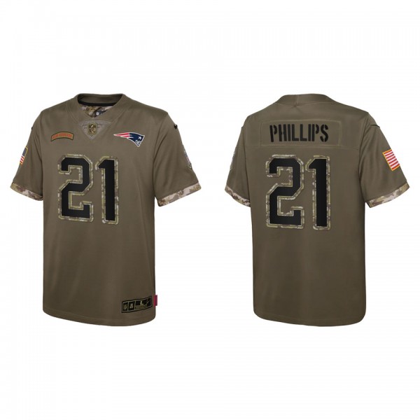 Adrian Phillips Youth New England Patriots Olive 2...