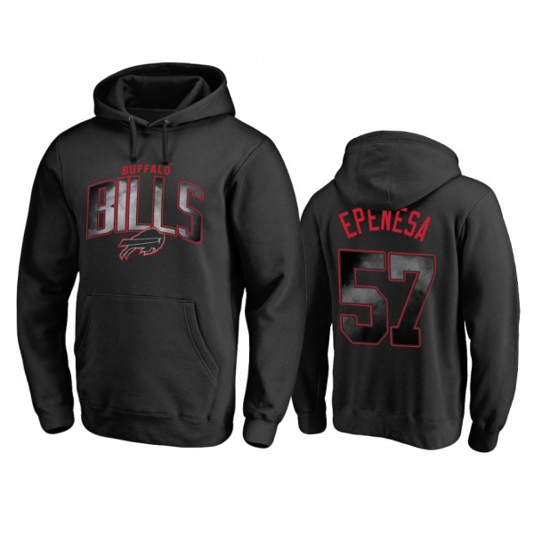 AJ Epenesa Buffalo Bills Black Arch Smoke Pullover...