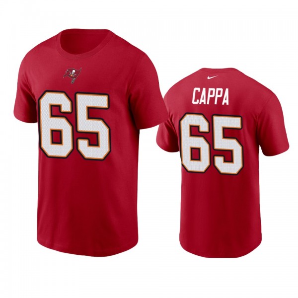 Tampa Bay Buccaneers Alex Cappa Red Name Number T-...