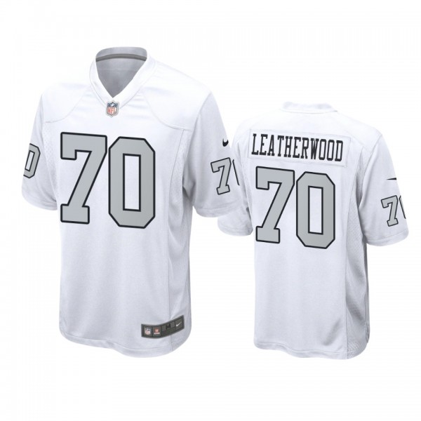 Las Vegas Raiders Alex Leatherwood White Alternate...