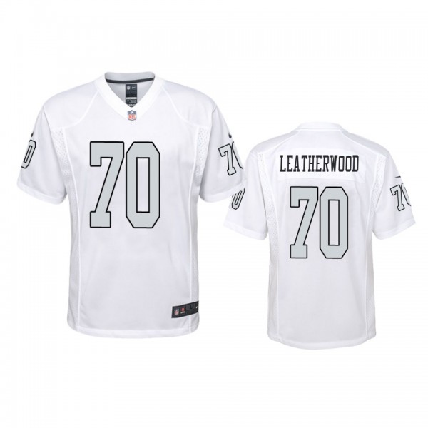 Las Vegas Raiders Alex Leatherwood White Color Rus...