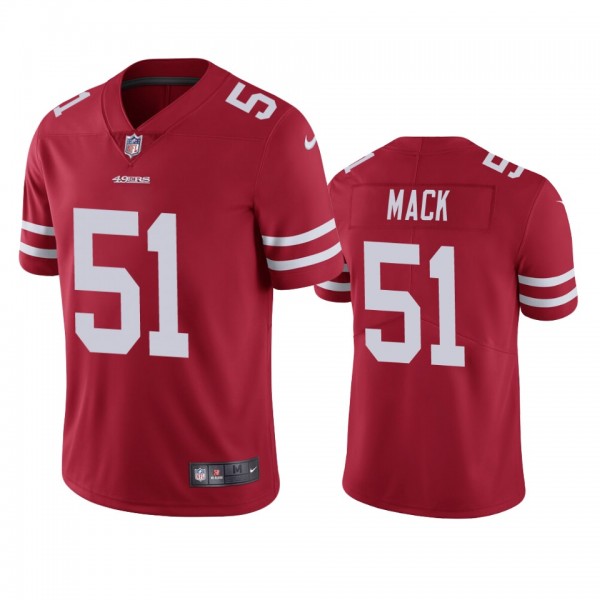 Alex Mack San Francisco 49ers Scarlet Vapor Limite...