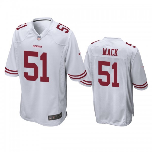 San Francisco 49ers Alex Mack White Game Jersey