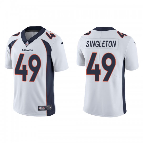 Men's Denver Broncos Alex Singleton White Vapor Li...