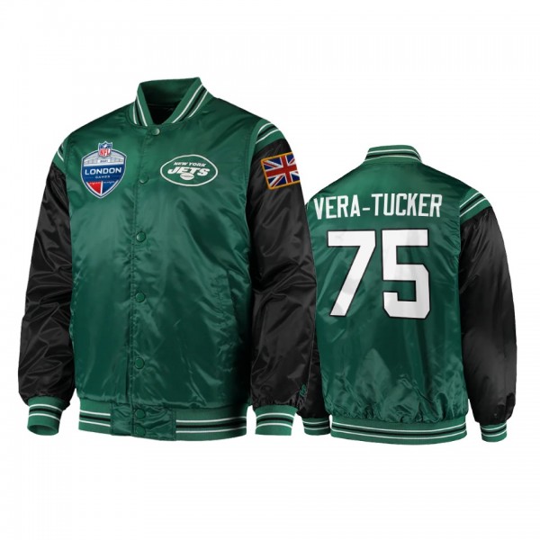 New York Jets Alijah Vera-Tucker Green 2021 NFL Lo...