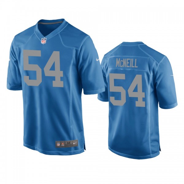 Detroit Lions Alim McNeill Blue Throwback Game Jer...