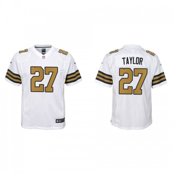 Youth Alontae Taylor New Orleans Saints White Alte...