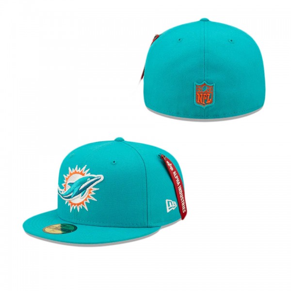 Alpha Industries X Miami Dolphins 59FIFTY Fitted H...