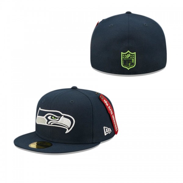 Alpha Industries X Seattle Seahawks 59FIFTY Fitted...