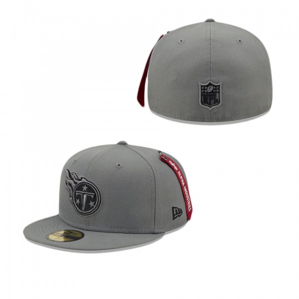 Alpha Industries X Tennessee Titans Gray 59FIFTY F...