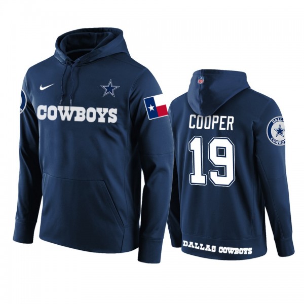 Dallas Cowboys Amari Cooper Navy Circuit Wordmark Pullover Hoodie