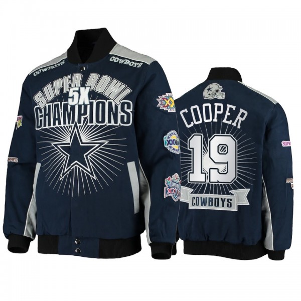 Dallas Cowboys Amari Cooper Navy Super Bowl Champi...