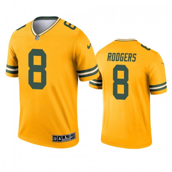 Green Bay Packers Amari Rodgers Gold 2021 Inverted...