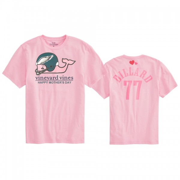 Women's Philadelphia Eagles Andre Dillard Pink 2020 Mother's Day T-Shirt