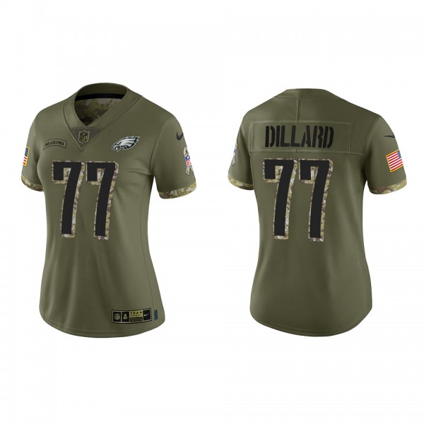 Andre Dillard Women's Philadelphia Eagles Olive 2022 Salute To Service Limited Jersey