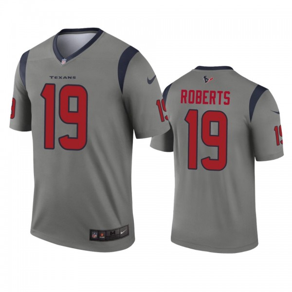 Houston Texans Andre Roberts Gray Inverted Legend ...