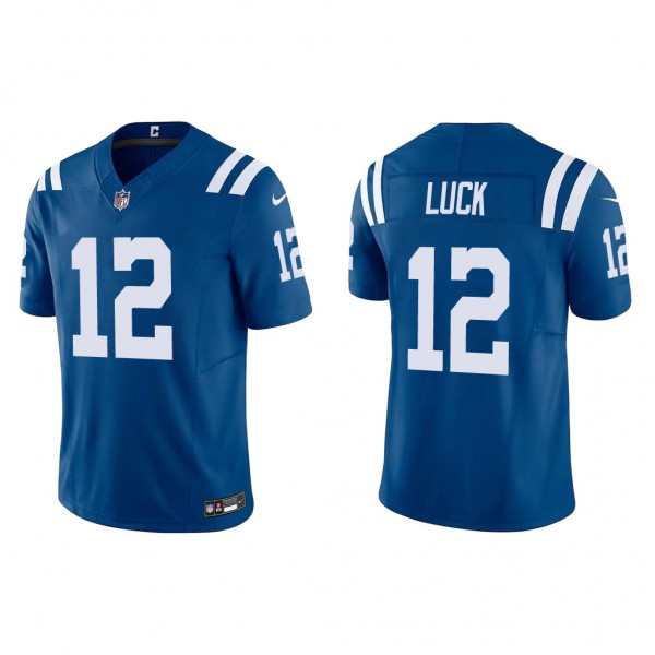 Men's Indianapolis Colts Andrew Luck Royal Vapor F...
