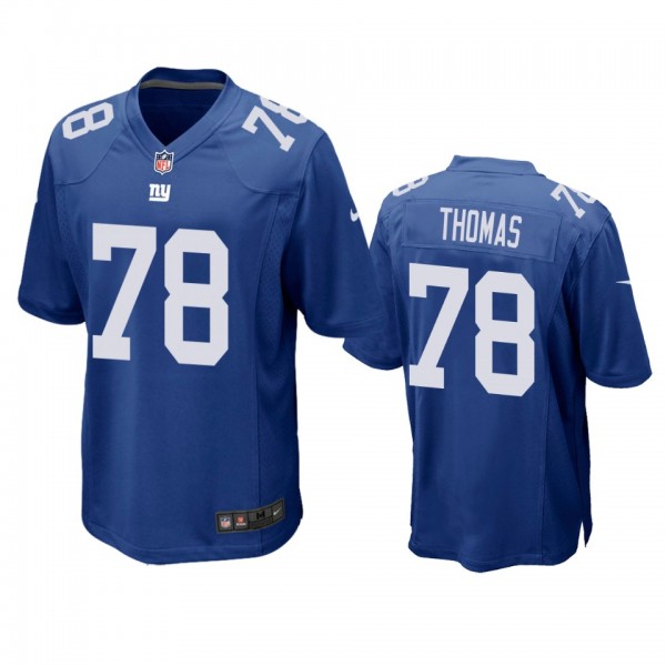 New York Giants Andrew Thomas Royal Game Jersey