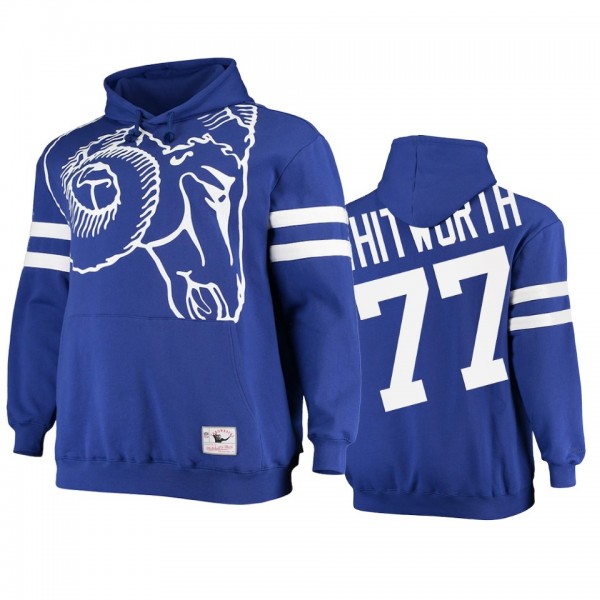 Los Angeles Rams Andrew Whitworth Royal Big Face H...