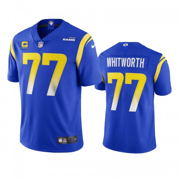 Los Angeles Rams Andrew Whitworth Royal Captain Pa...